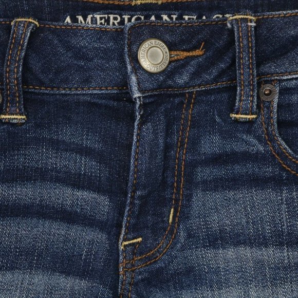 American Eagle Super Stretch Cut‎ Off Jean Shorts Distressed 0 - Picture 5 of 10